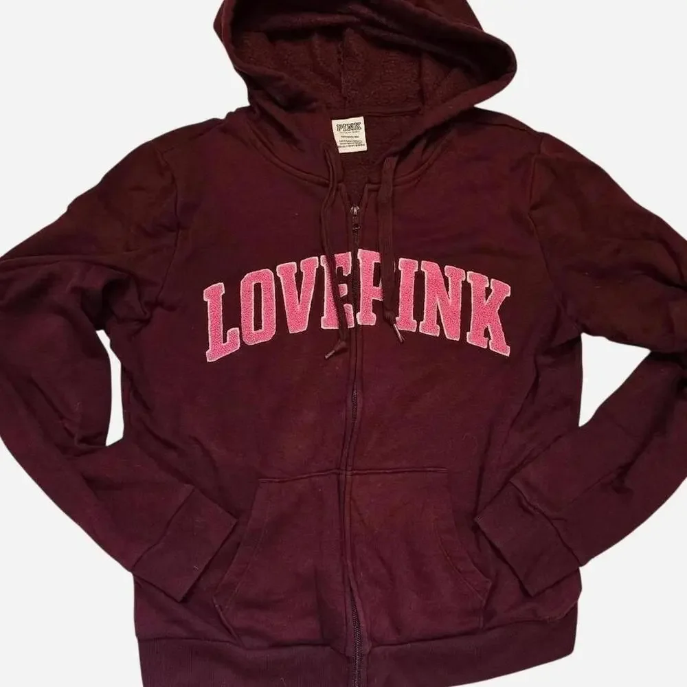 Victoria's Secret Women's burgundy red Hoodies